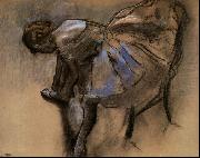 Seated Dancer Tying her Slipper Edgar Degas
